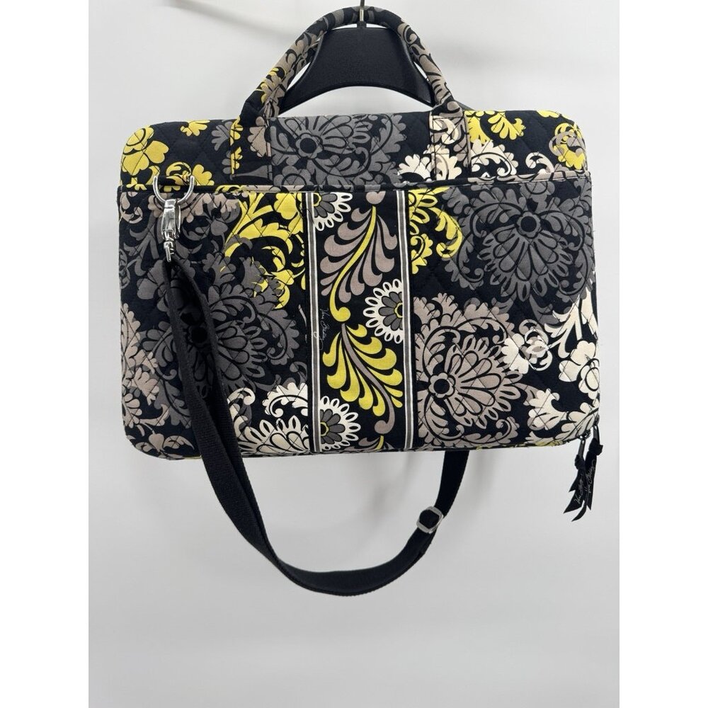 Vera Bradley Laptop Bag Hard Case Retired Baroque Pattern Crossbody Strap Handle